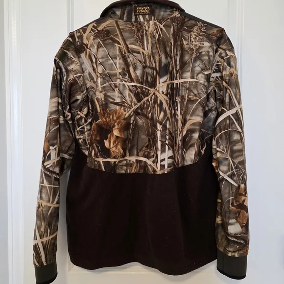 Gamehide Hush Hide Fleece Camouflage Quarter Zip Jacket Size XL - Picture 3 of 9